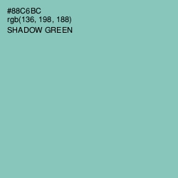 #88C6BC - Shadow Green Color Image